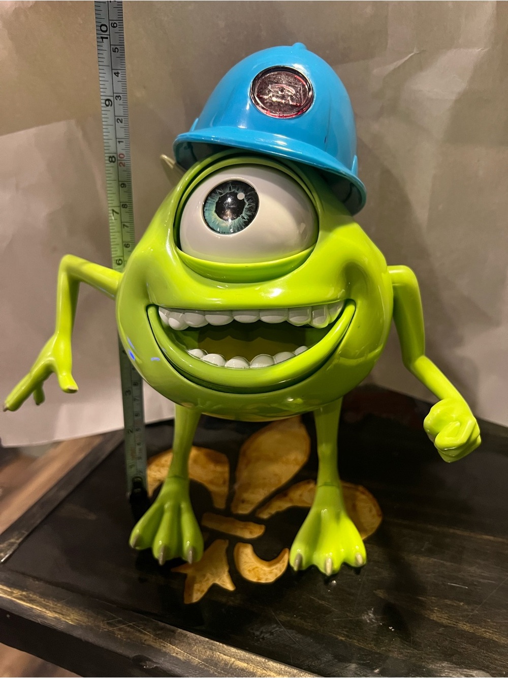 10 inch Monsters Inc Mike Wazowski Hard Hat Toy Figure - Picture 4 of 5